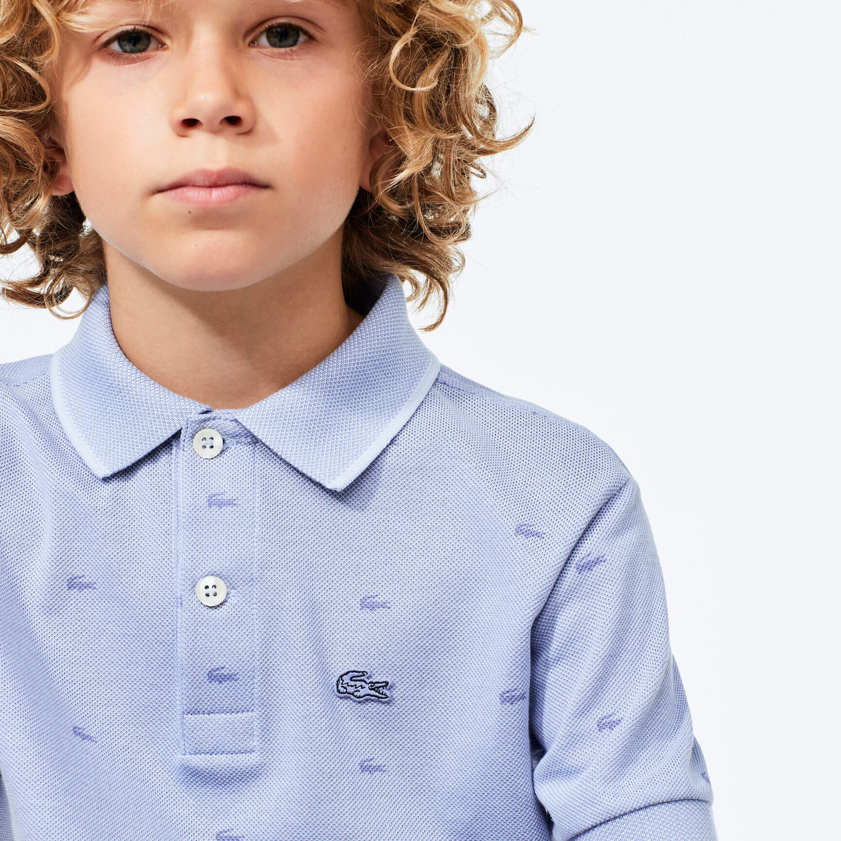 Boy’s Printed Lacoste Polo Shirt
