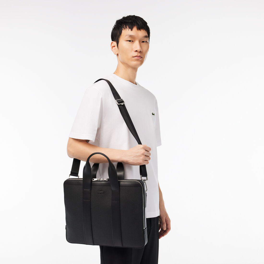 حقيبة كمبيوتر رجالية رفيعة من جلد شانتاكو بيكيه حقيبة كمبيوتر رجالية رفيعة من جلد شانتاكو بيكيه