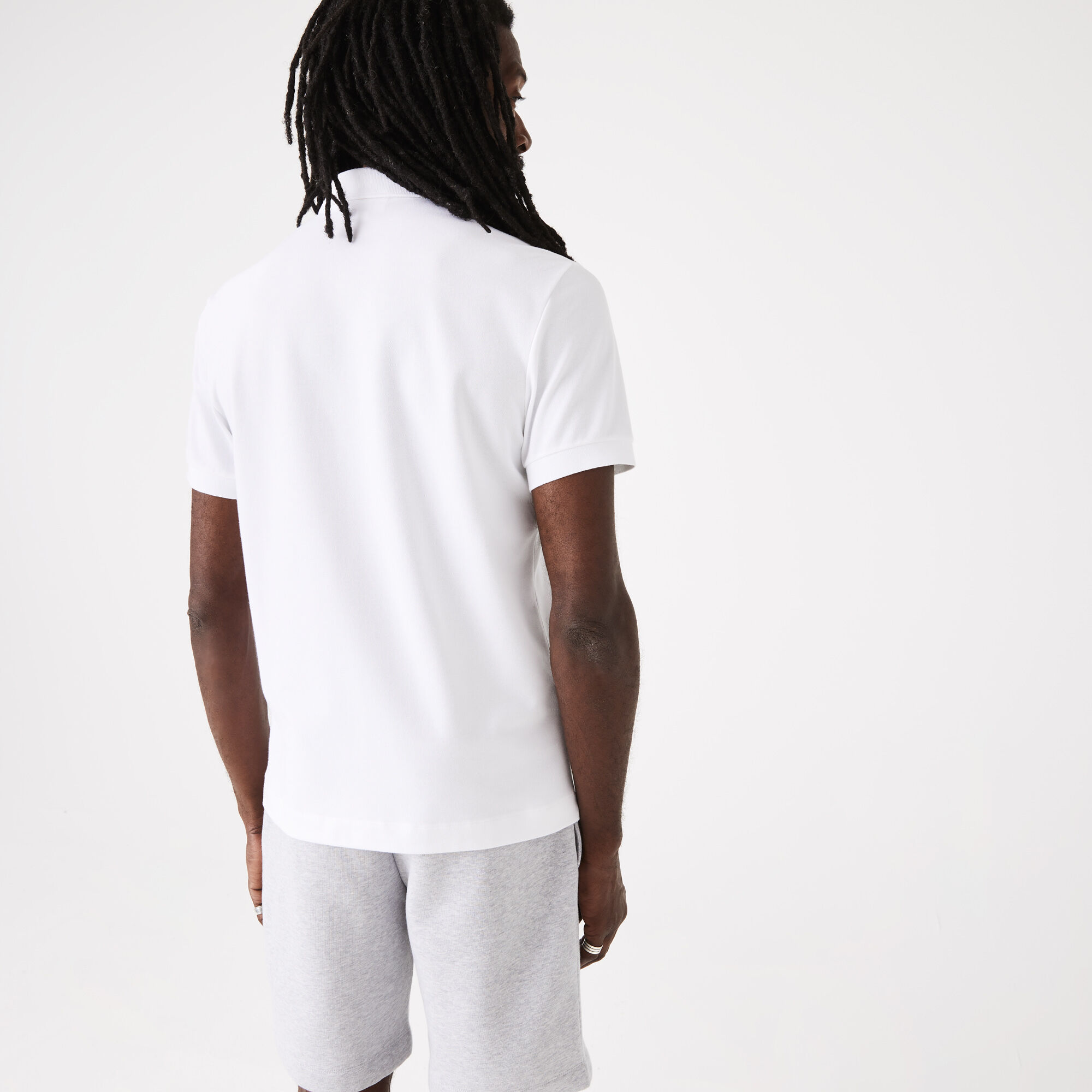 تيشيرت بولو قطن بيكيه مطاطي بقصة عادية للرجال مجموعة Lacoste Paris تيشيرت بولو قطن بيكيه مطاطي بقصة عادية للرجال مجموعة Lacoste Paris
