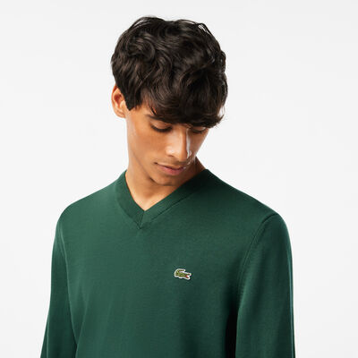 Men's V-neck Organic Cotton Sweater