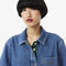 Oversized Lightweight Denim Polo Shirt