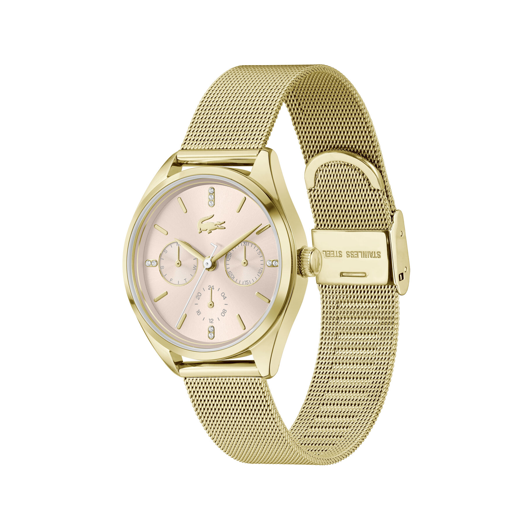 Thin Gold-Plated Steel Women's Watch lacoste thin gold plated steel women s watch