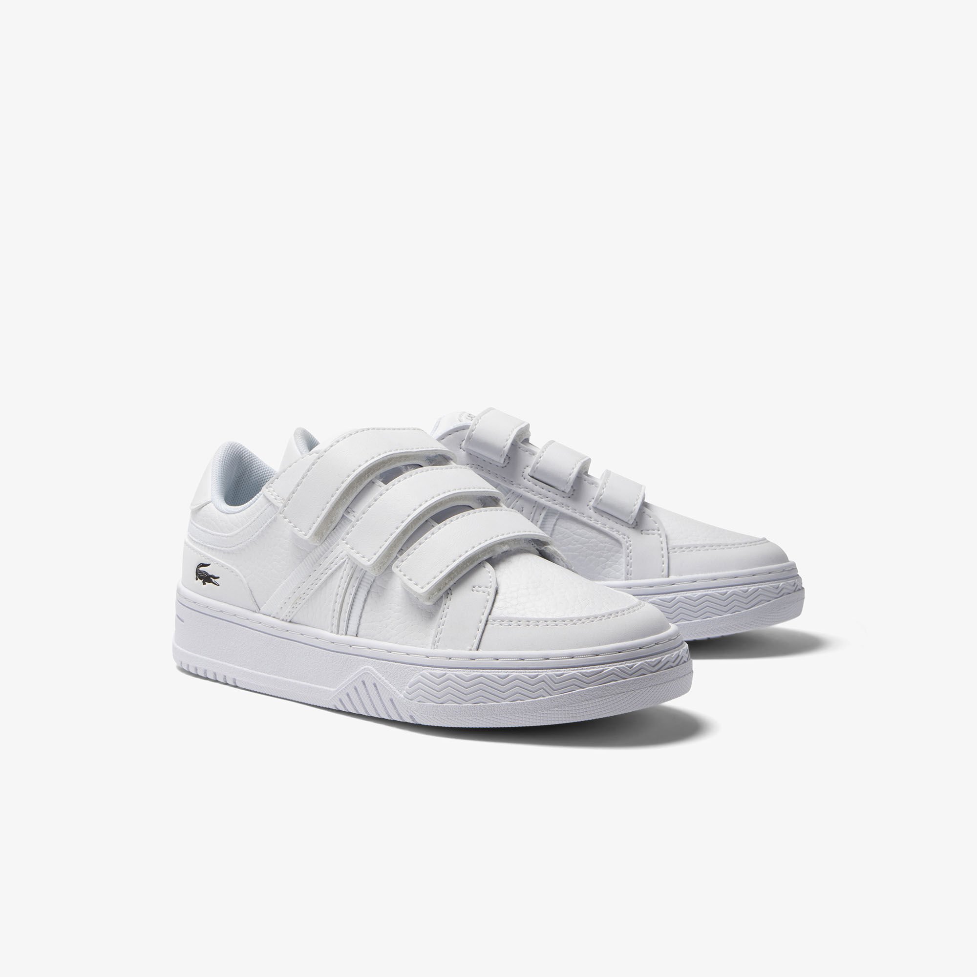 Children's lacoste velcro trainers deals