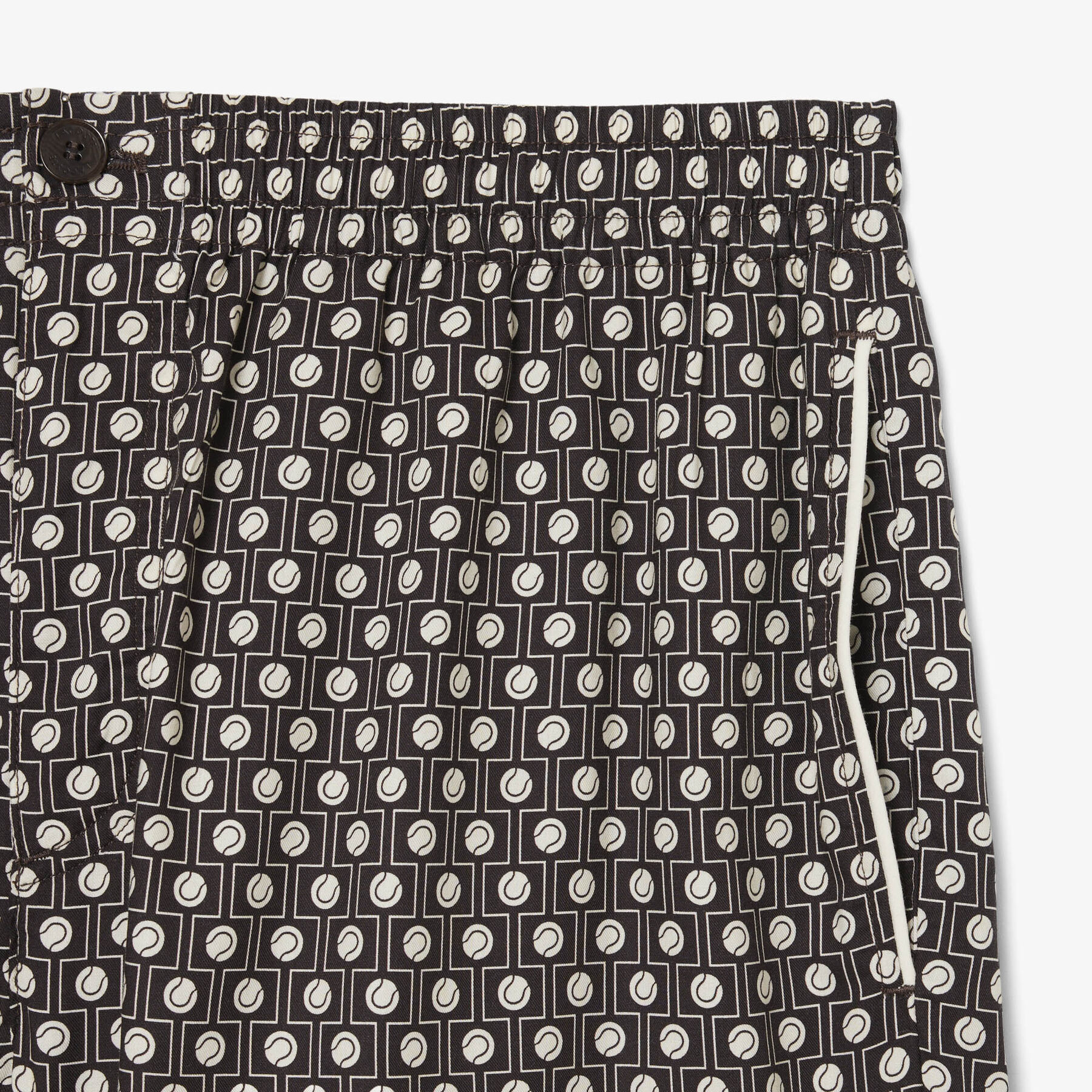 Relaxed Fit Printed Cotton Blend Shorts lacoste relaxed fit printed cotton blend shorts