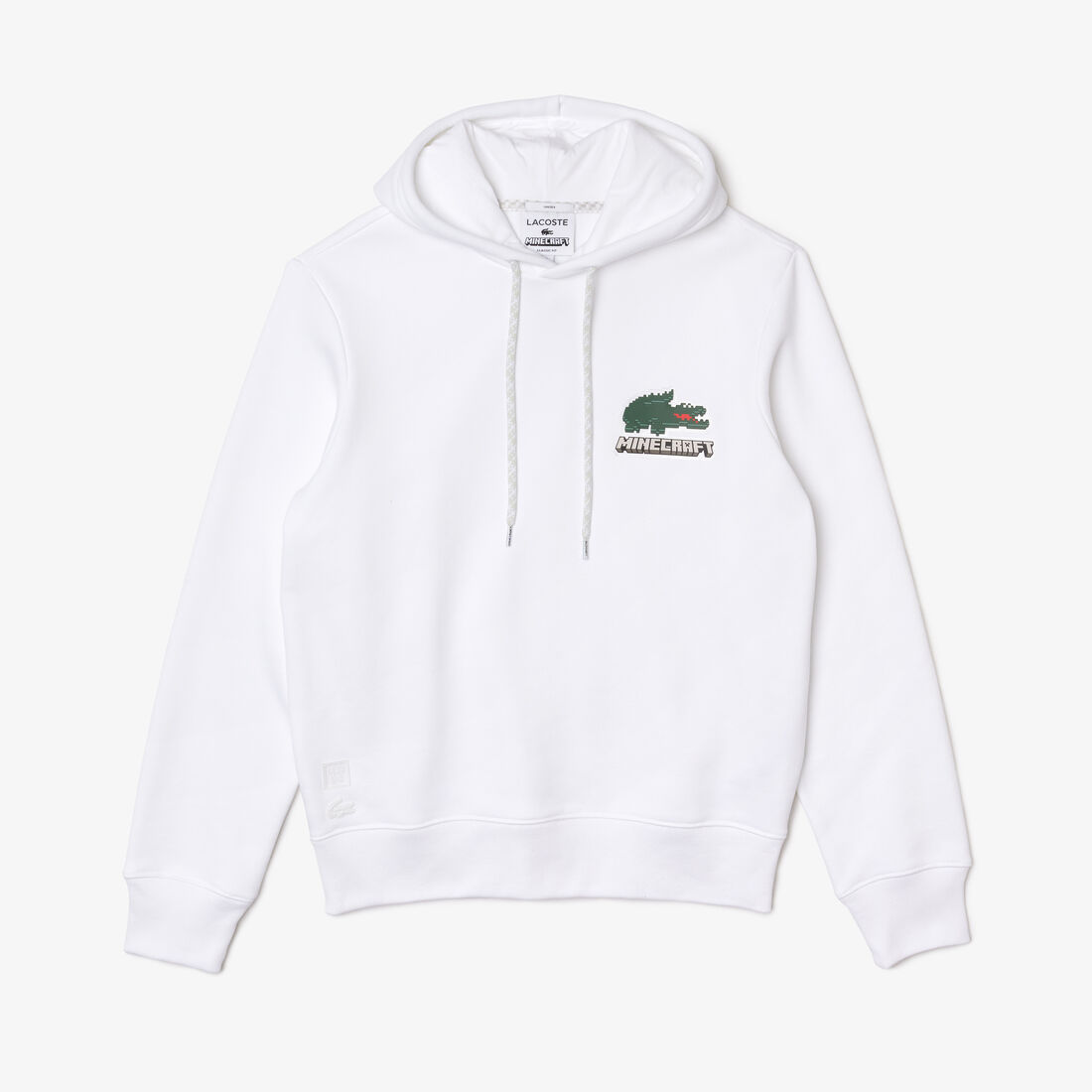 Unisex Lacoste x Minecraft Hooded Cotton Fleece Hoodie Unisex Lacoste x Minecraft Hooded Cotton Fleece Hoodie