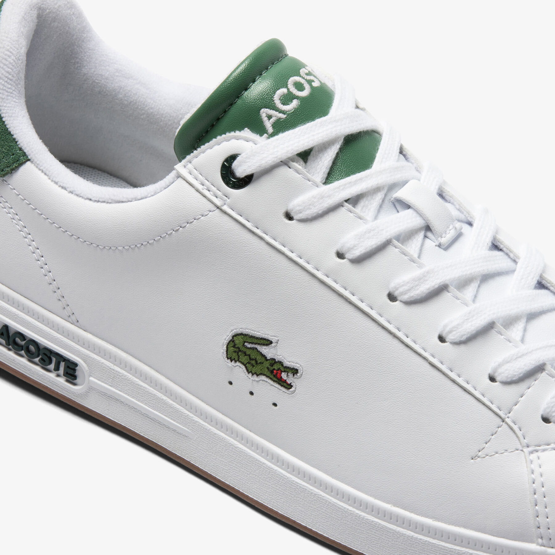 men s lacoste graduate pro leather heel pop trainers