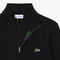 Zipped High Neck Cotton Sweater