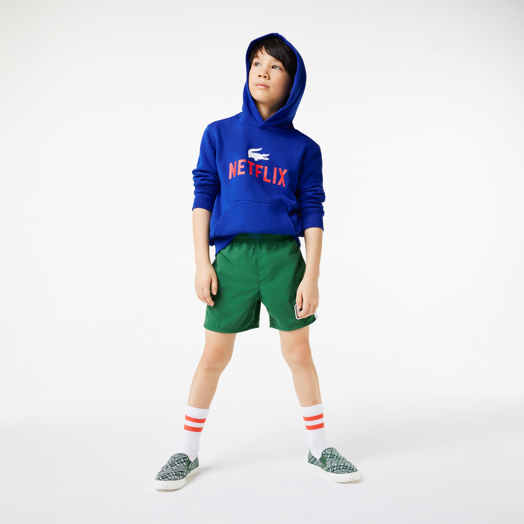 هودي قطن عضوي للأطفال مجموعة Lacoste x Netflix‎‎