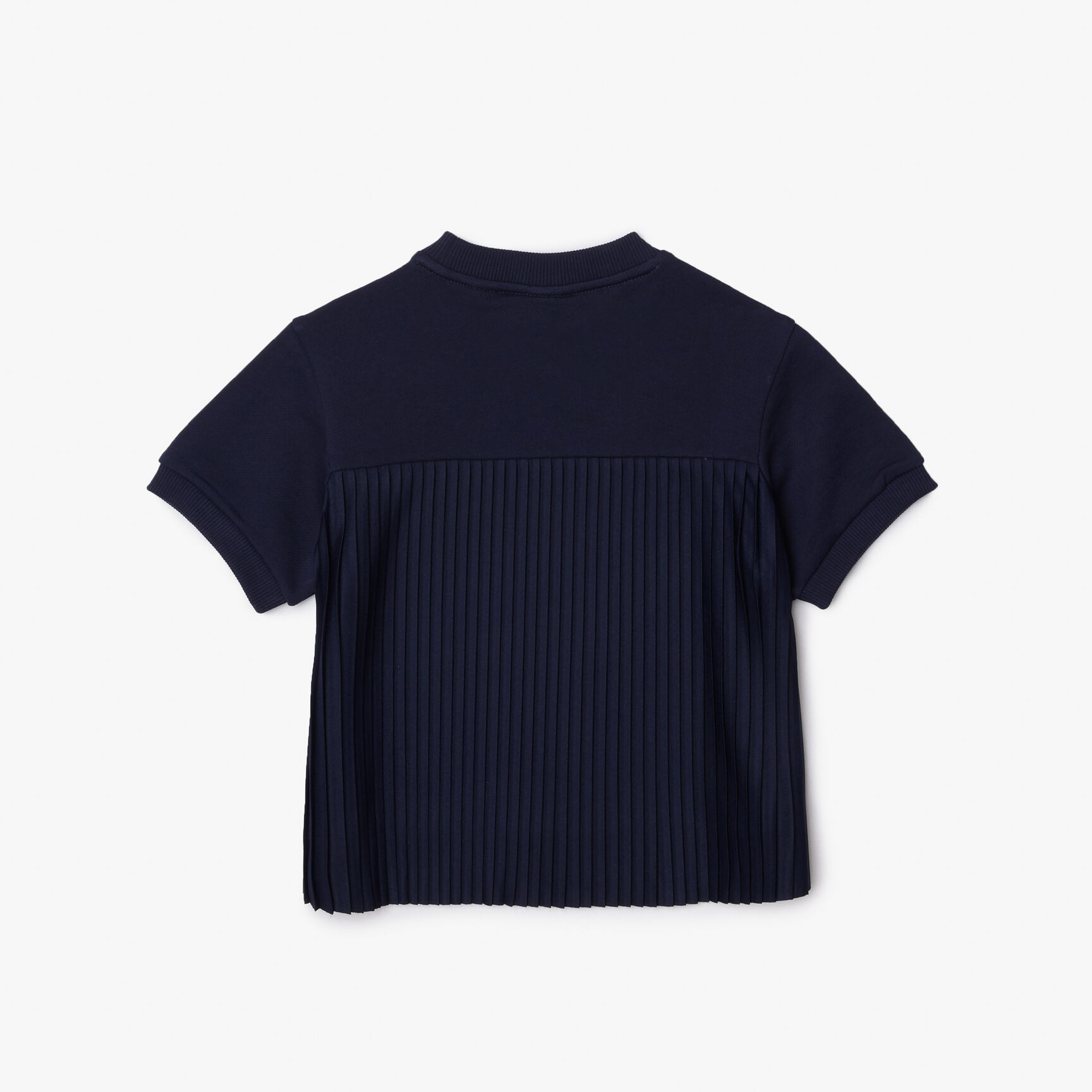 تيشيرت للاكوست صوف قطني بطيات في الخلف للبنات