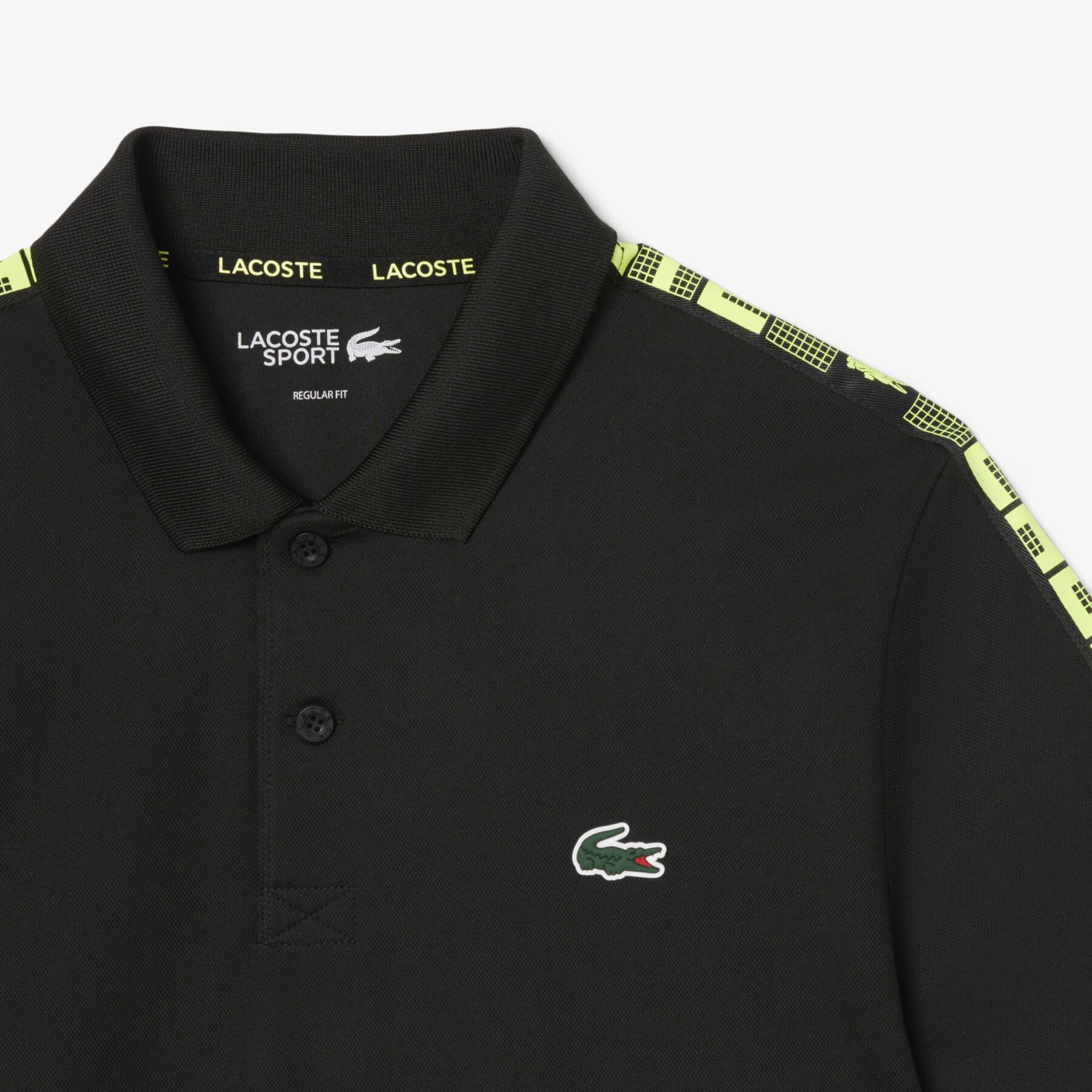 Ultra Dry Branded Stripe Tennis Polo Shirt