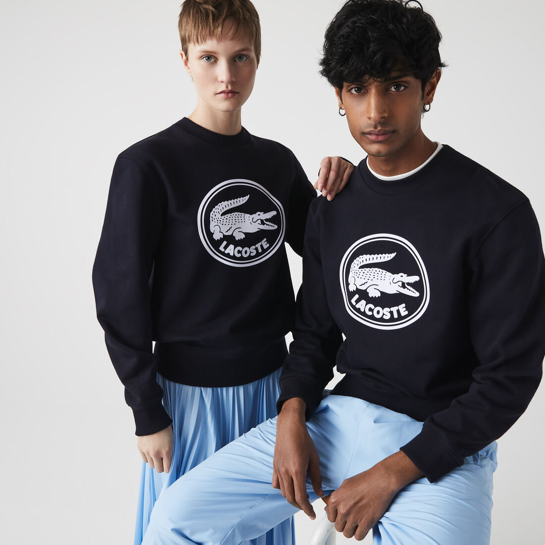 Unisex 3D Logo Organic Cotton Fleece Sweatshirt