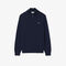 Zipped High Neck Cotton Sweater