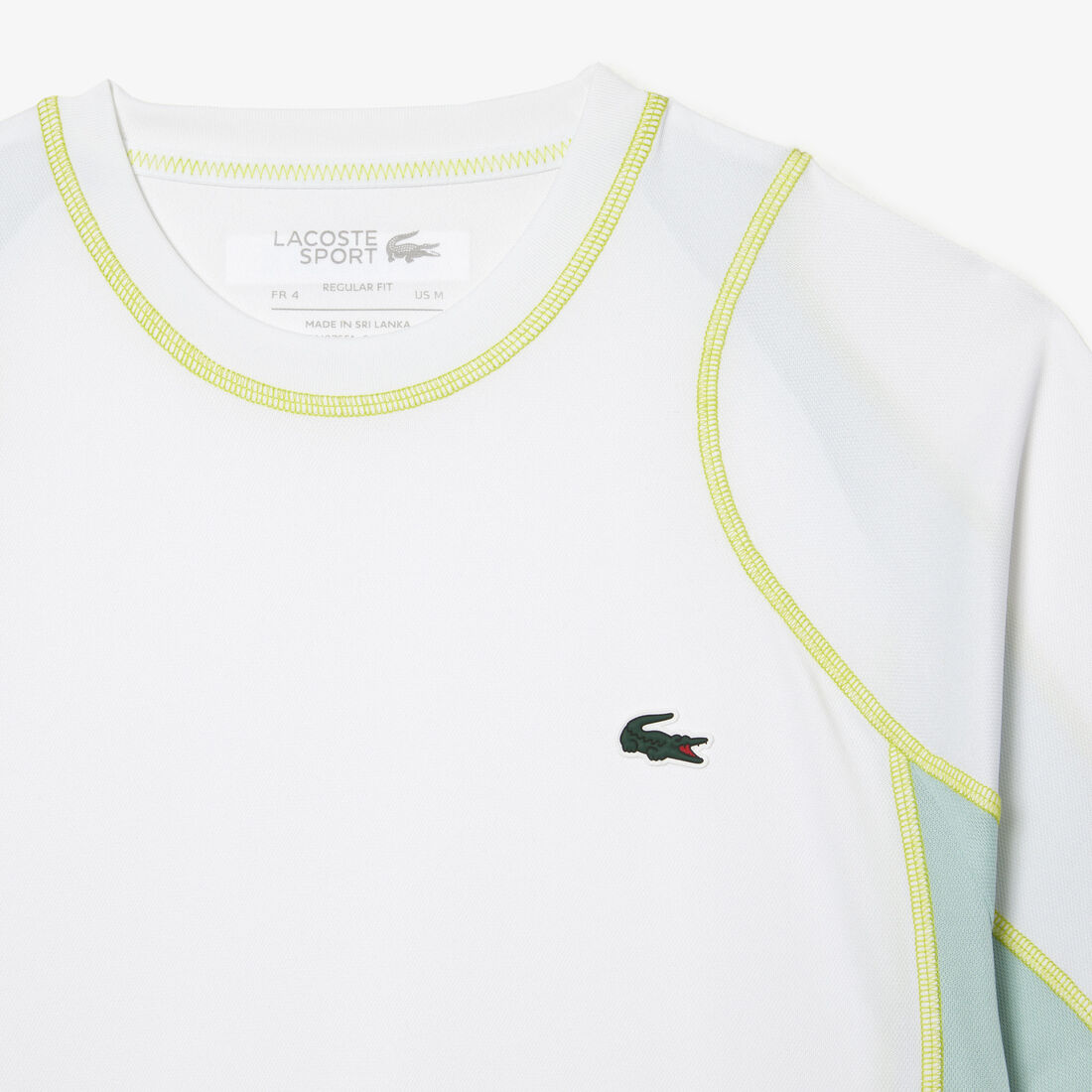 Men's Lacoste Tennis T-shirt in Tear Resistant Pique Men's Lacoste Tennis T-shirt in Tear Resistant Pique