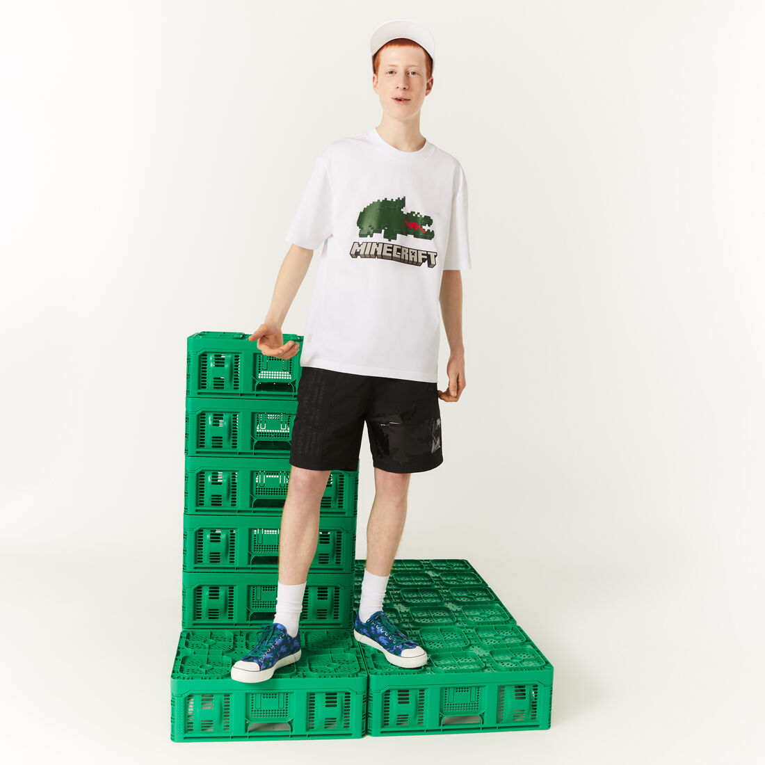 Unisex Lacoste x Minecraft Print Organic Cotton T-Shirt Unisex Lacoste x Minecraft Print Organic Cotton T-Shirt