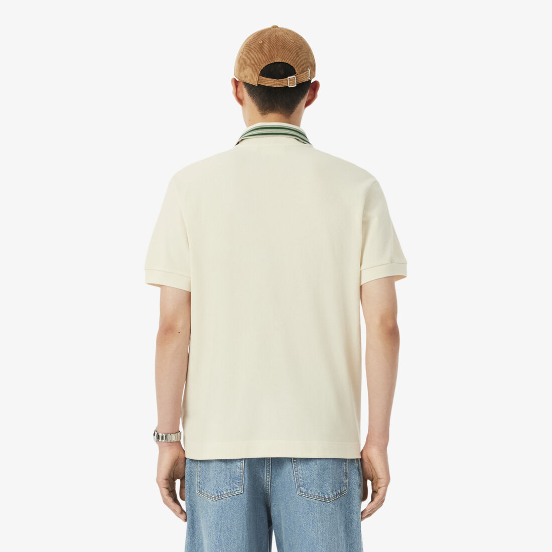 French Made Classic Fit Stripe Collar Polo Shirt French Made Classic Fit Stripe Collar Polo Shirt