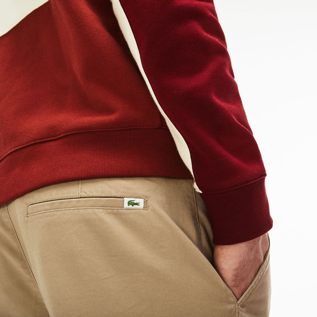 شورت بيرمودا من الجبردين المرن بقصة ضيقة للرجال شورت بيرمودا من الجبردين المرن بقصة ضيقة للرجال