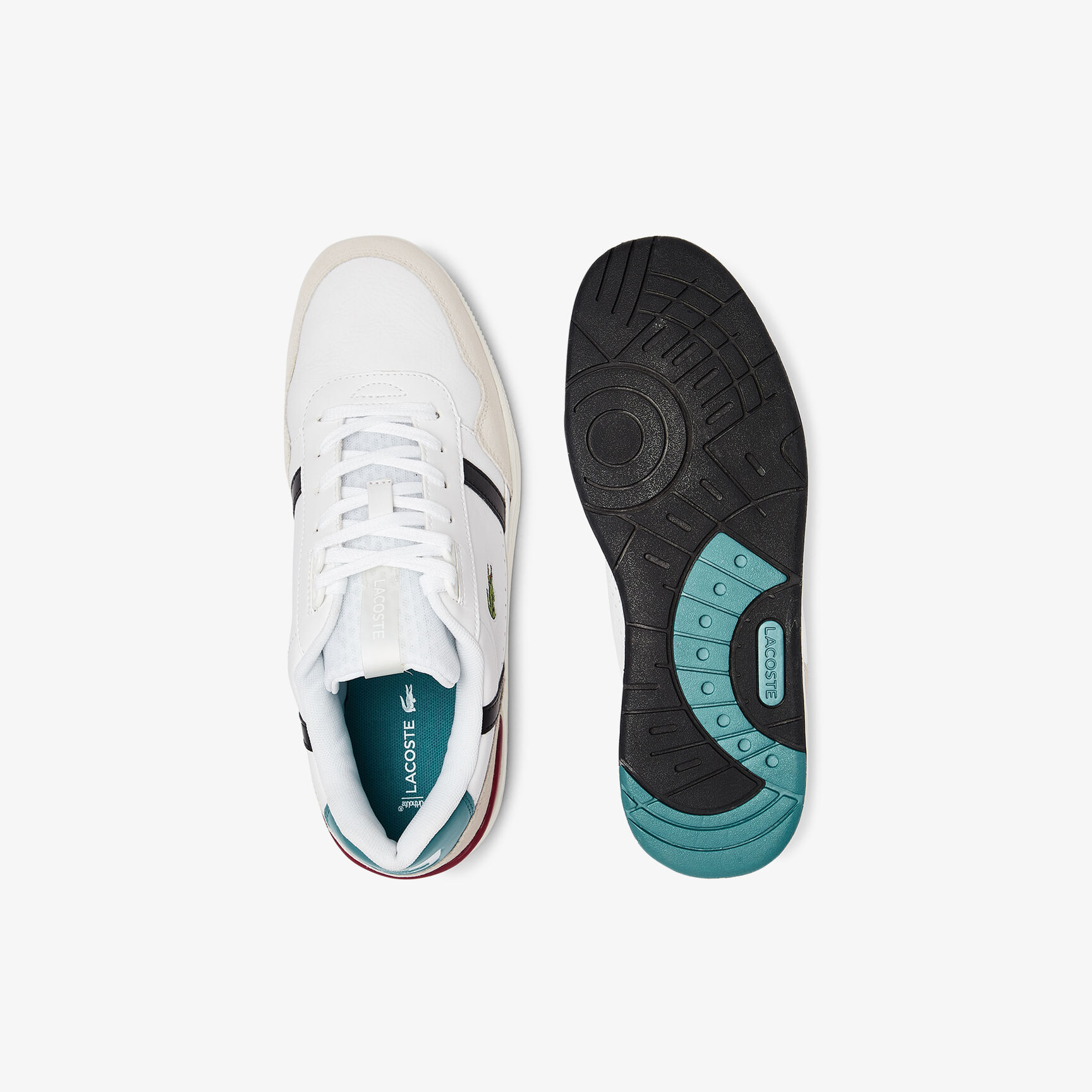 سنيكرز تي كليب جلد بتفاصيل ملونة للرجال