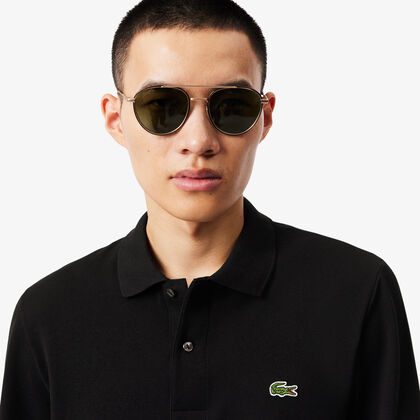 Classic Fit Long Sleeved L.12.12 Polo Shirt