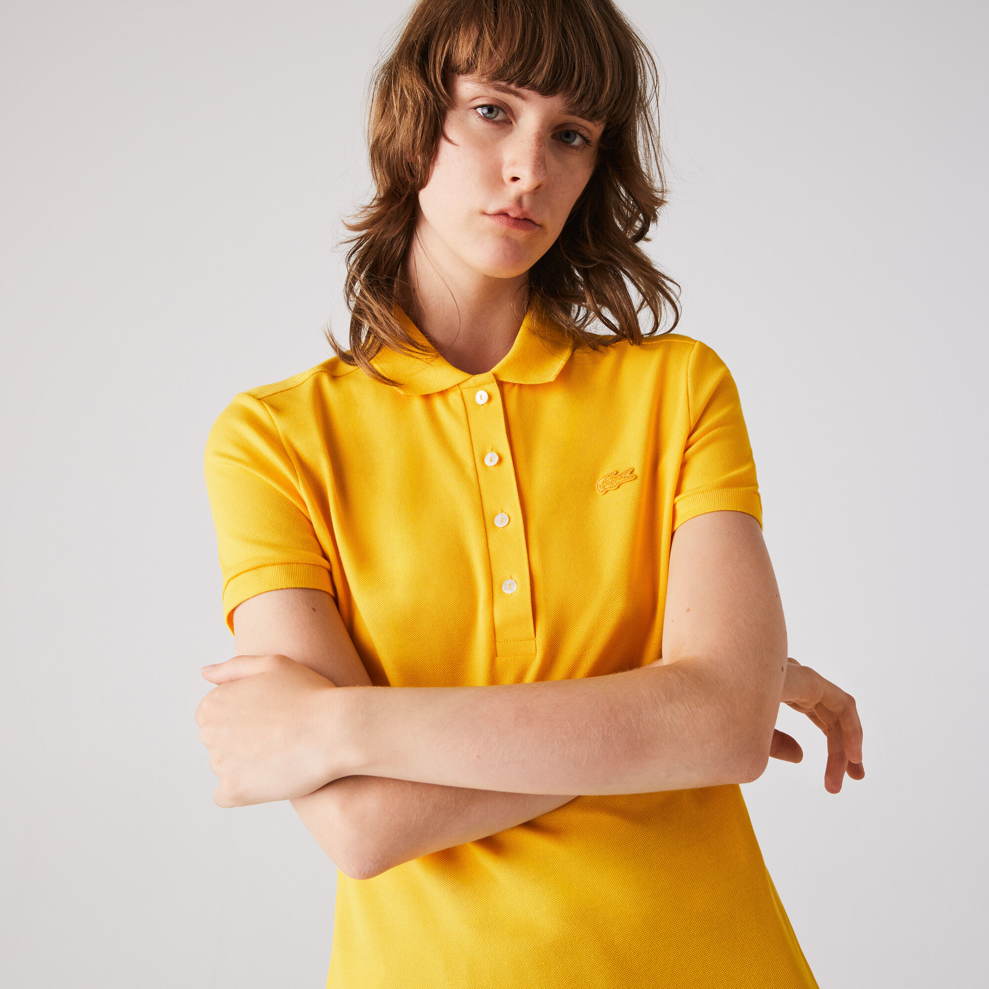 Buy L.12.D Slim Fit Stretch Mini Pique Polo Shirt Lacoste QA