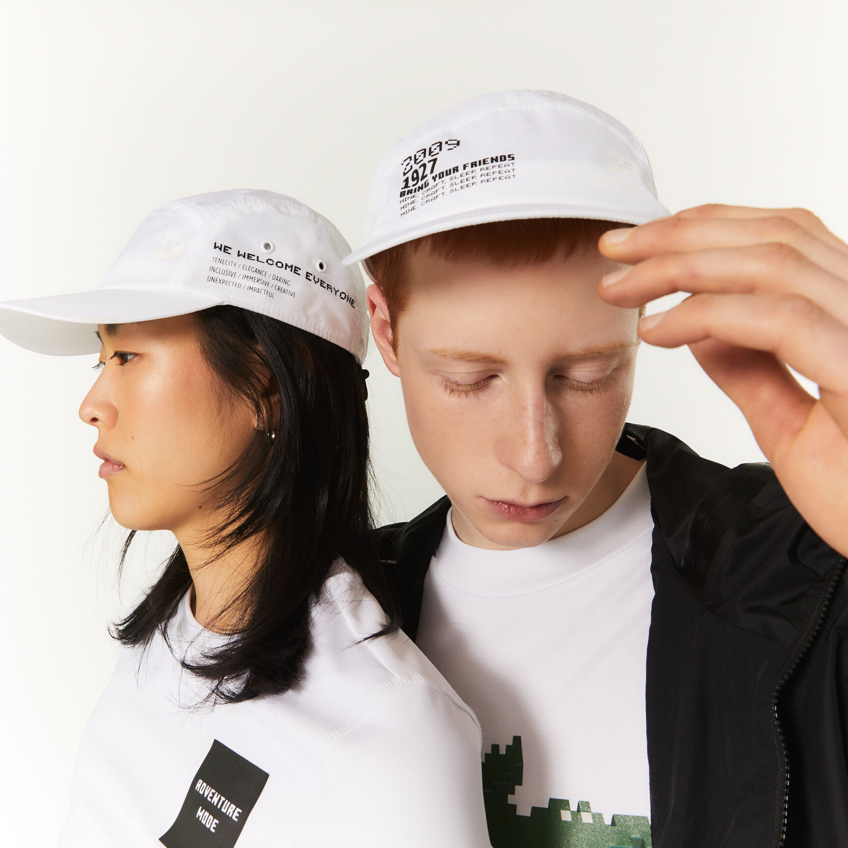 Unisex Lacoste L!VE x Minecraft Print Nylon Cap Unisex Lacoste L!VE x Minecraft Print Nylon Cap