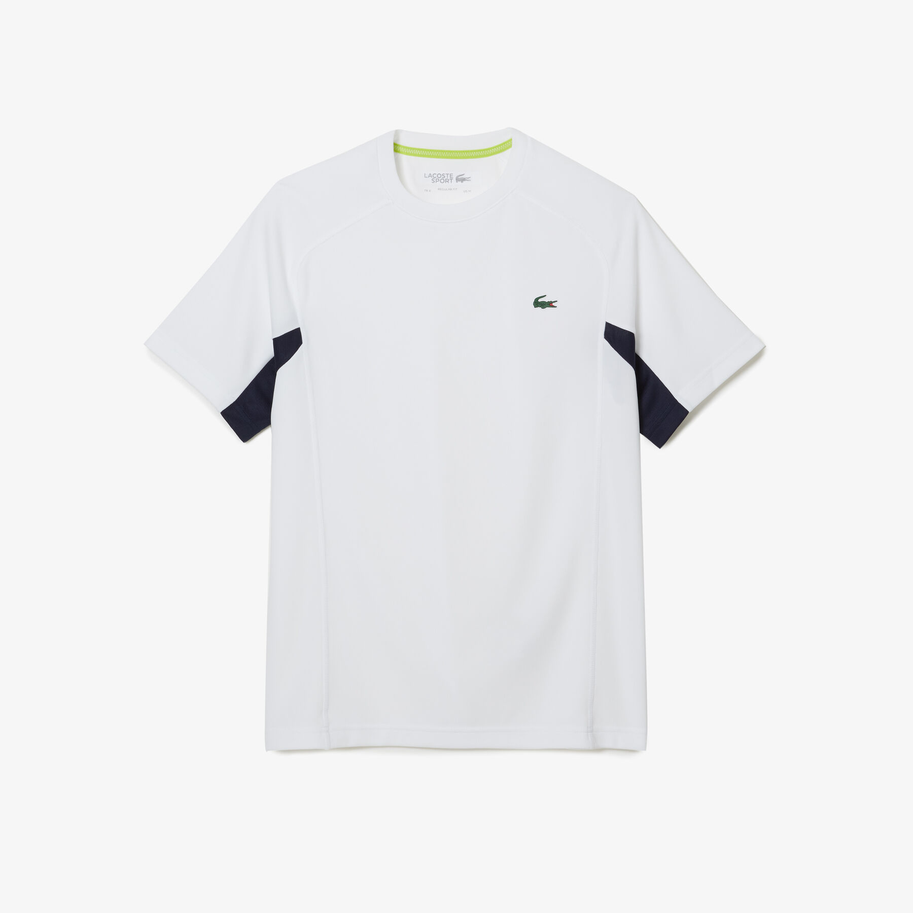 men s lacoste sport color block ultra dry piqu  tennis t shirt