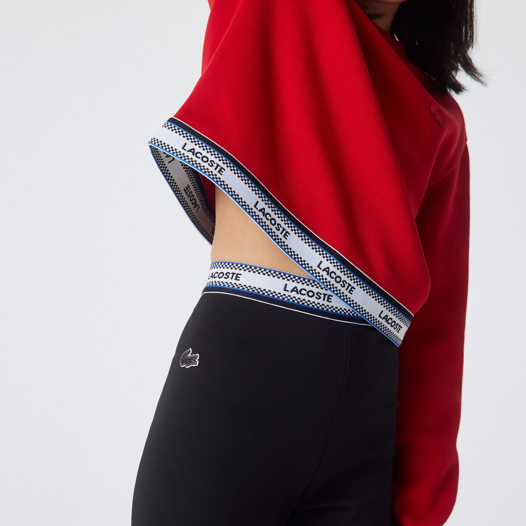 Girls' Lacoste Printed Waist Leggings