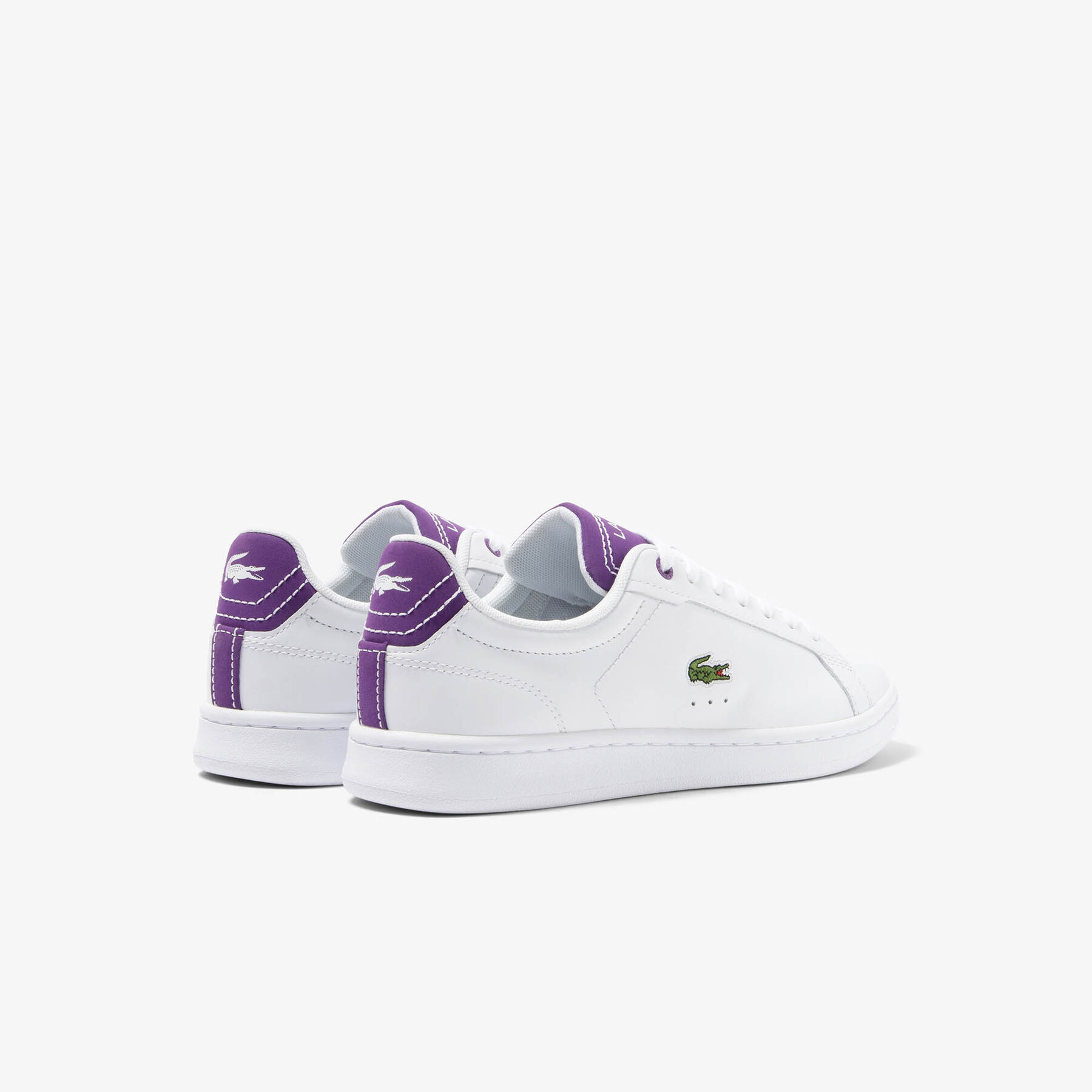 lacoste women s contrast leather carnaby pro trainers