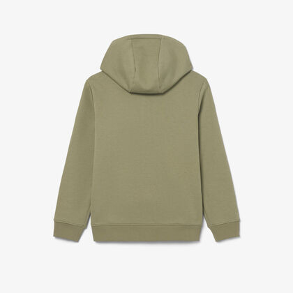 lacoste unisex brushed fleece zipped sweatshirt