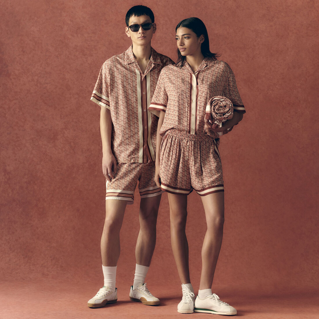 Oversized Monogram Print Shirt Oversized Monogram Print Shirt