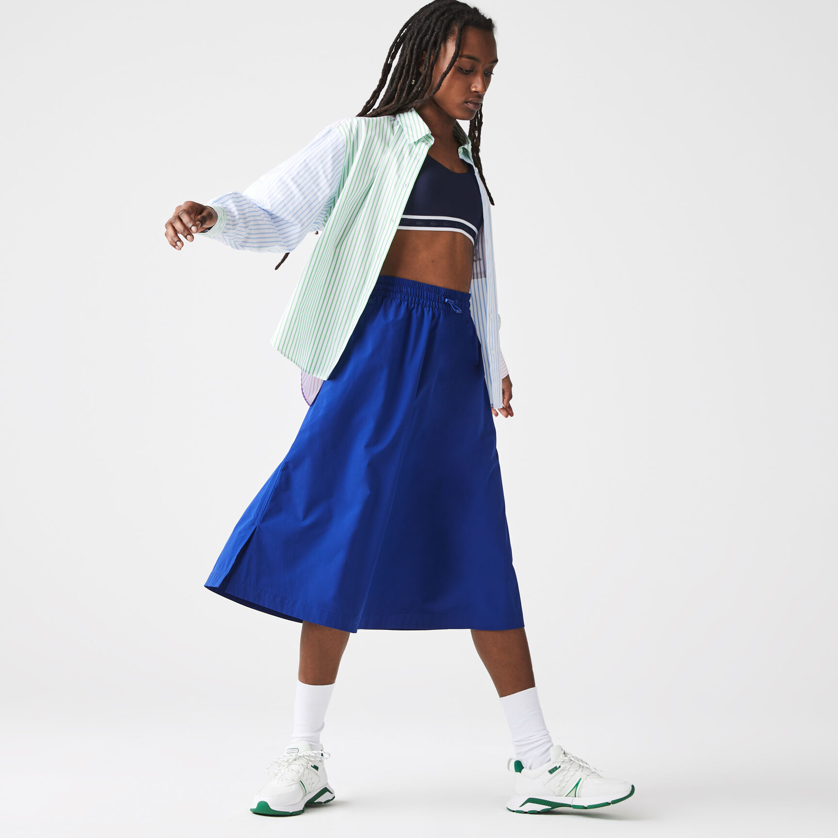 Women's Elasticised Waist Mid-Length Skirt