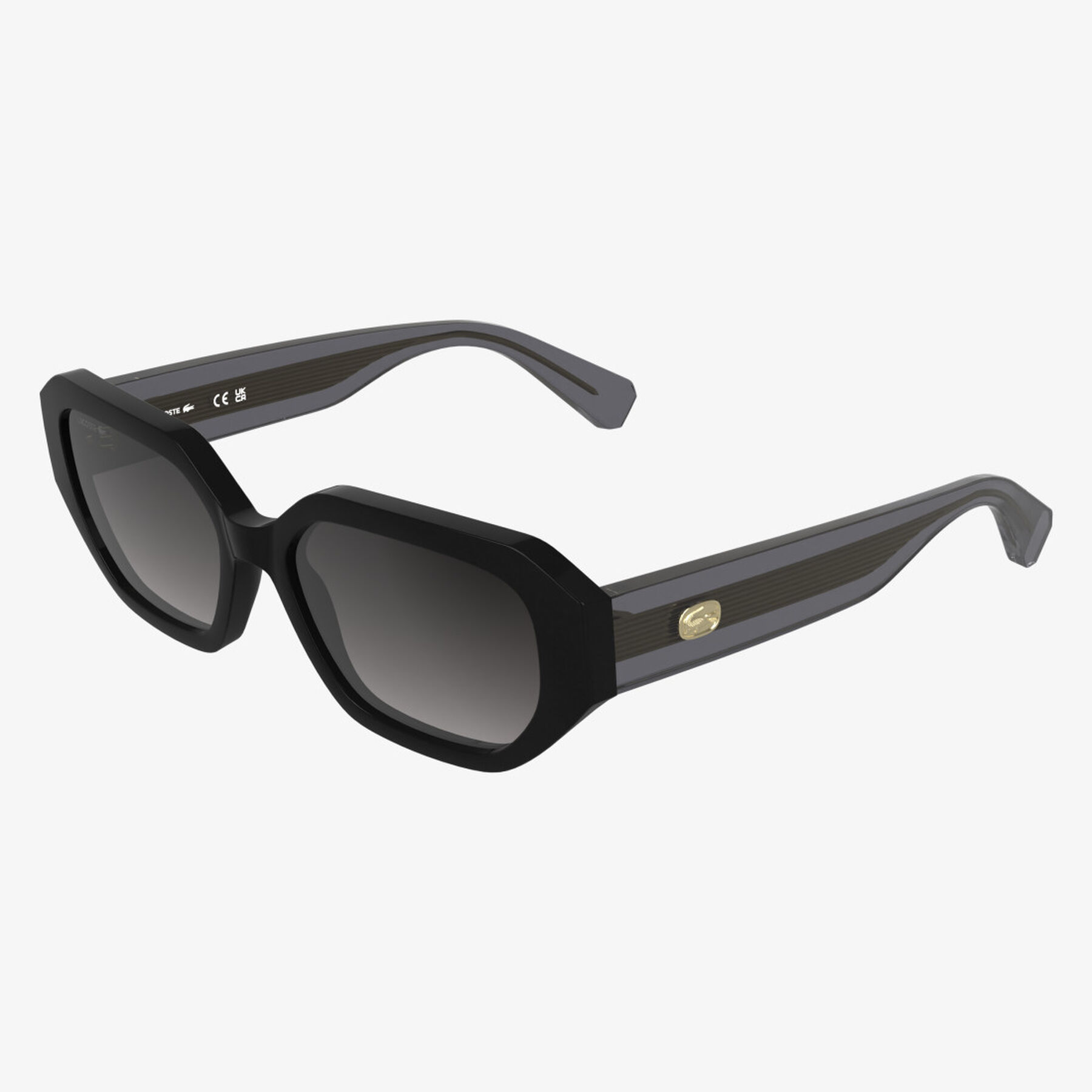 lacoste icons acetate rectangle glasses