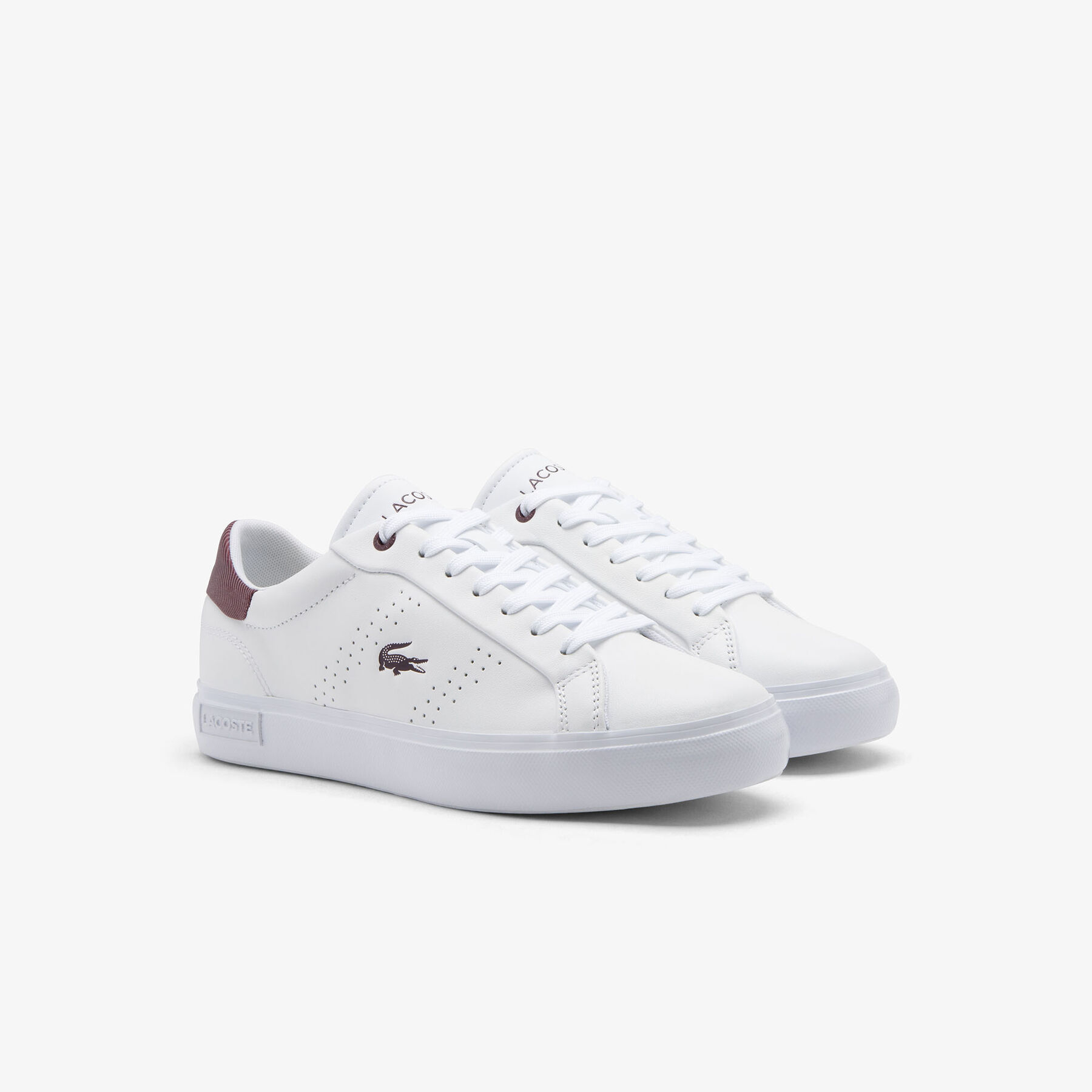 lacoste women s powercourt 2 0 leather sneakers