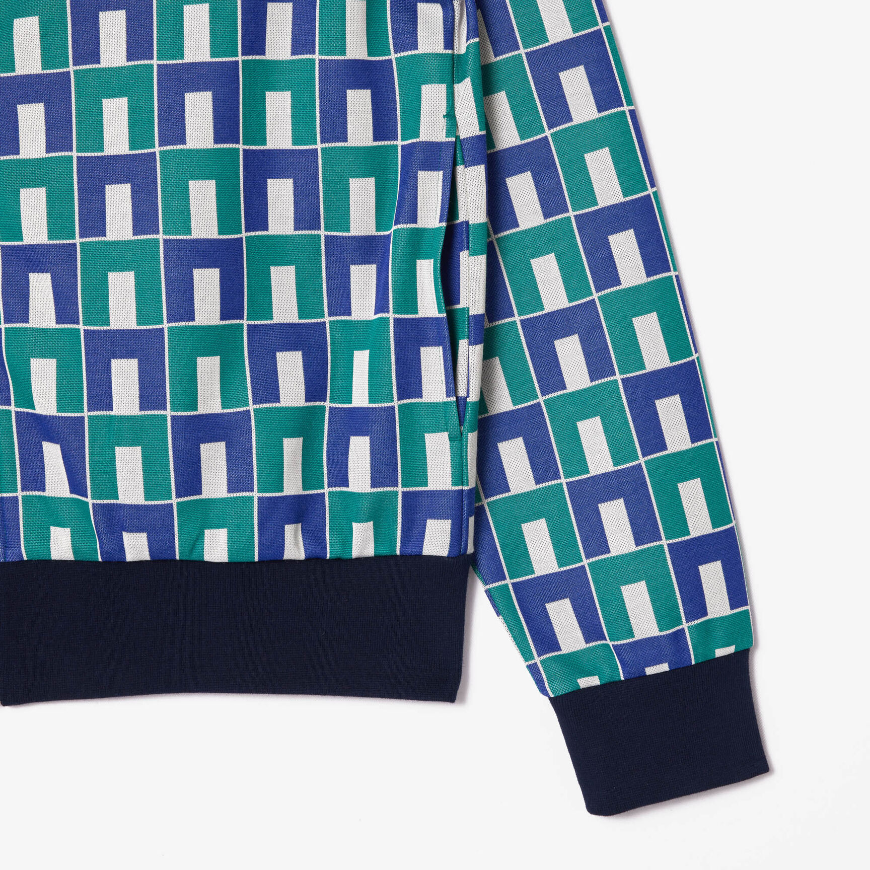 Robert George Jacquard Motif Zipped Sweatshirt Robert George Jacquard Motif Zipped Sweatshirt