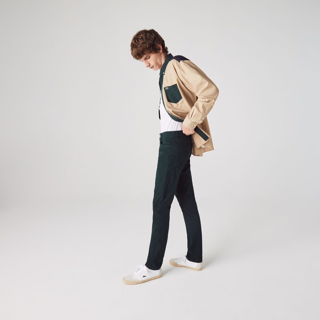 بنطال من القطن المرن بقصة ضيقة 5 جيوب للرجال بنطال من القطن المرن بقصة ضيقة 5 جيوب للرجال