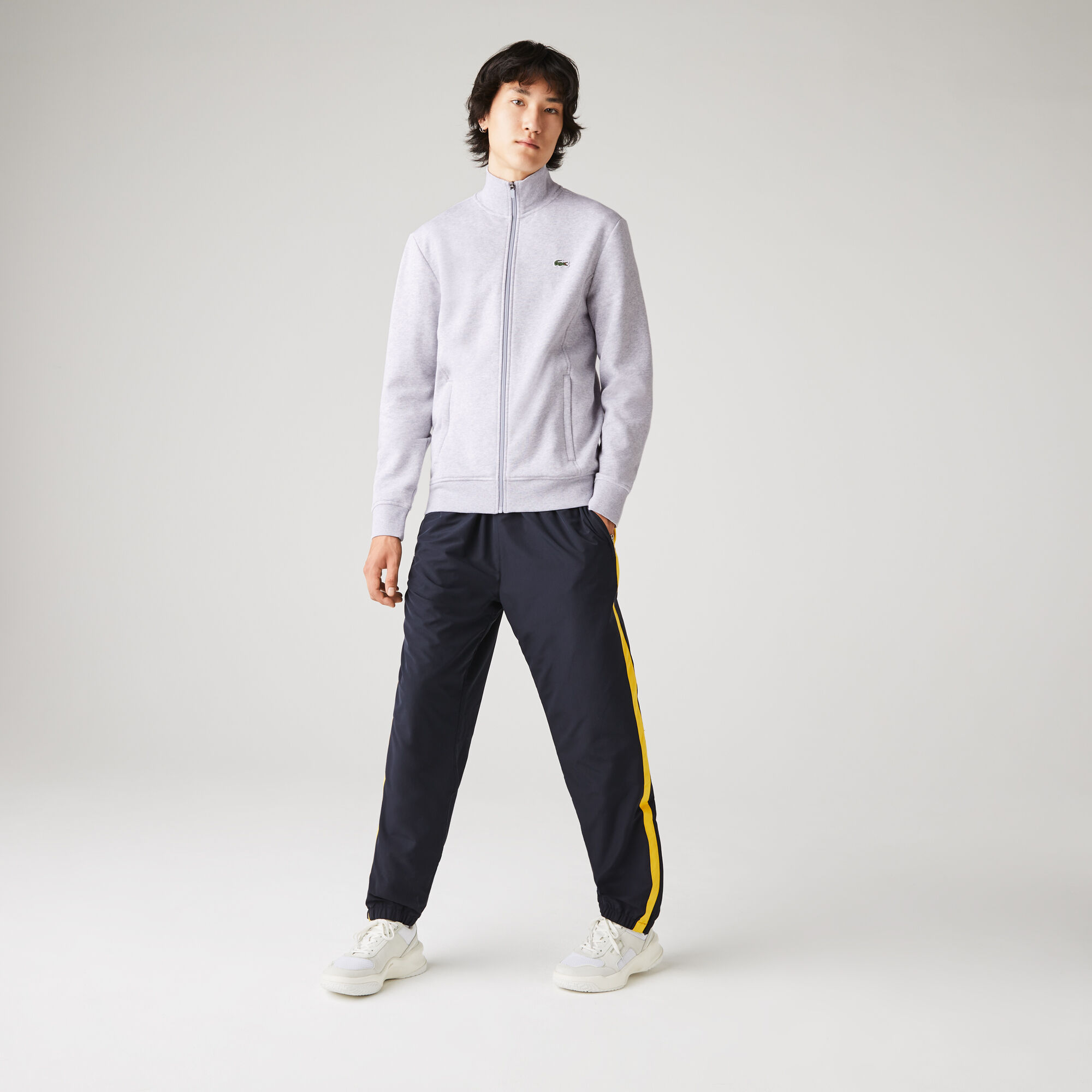 سويت شيرت من مزيج القطن الصوفي بسحاب مجموعة Lacoste SPORT للرجال سويت شيرت من مزيج القطن الصوفي بسحاب مجموعة Lacoste SPORT للرجال