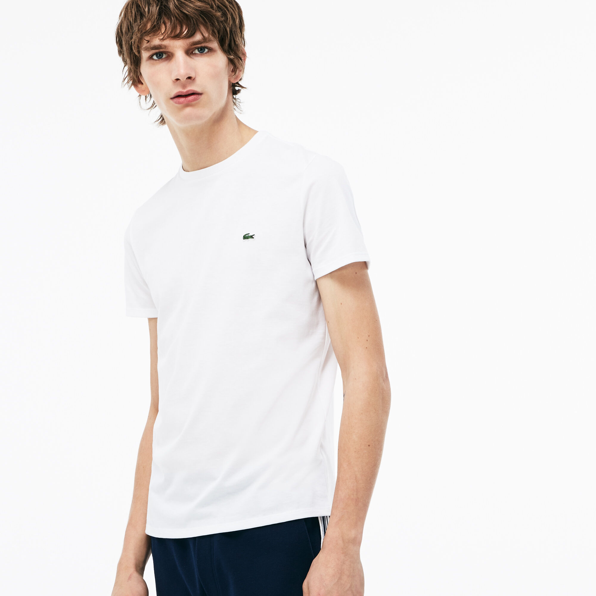 Men's Crew Neck Pima Cotton Jersey T-shirt Men's Crew Neck Pima Cotton Jersey T-shirt