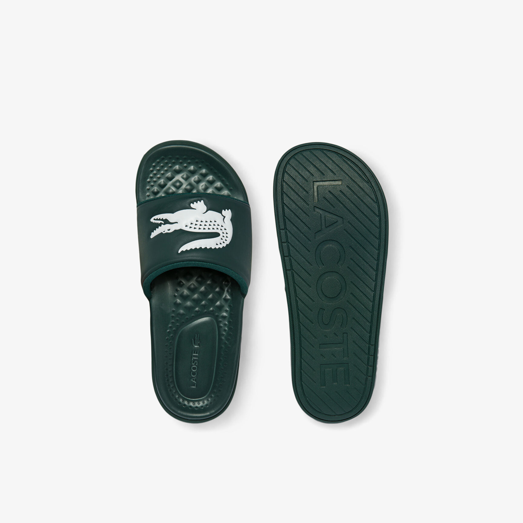 Men's Croco Dualiste Synthetic Logo Strap Slides