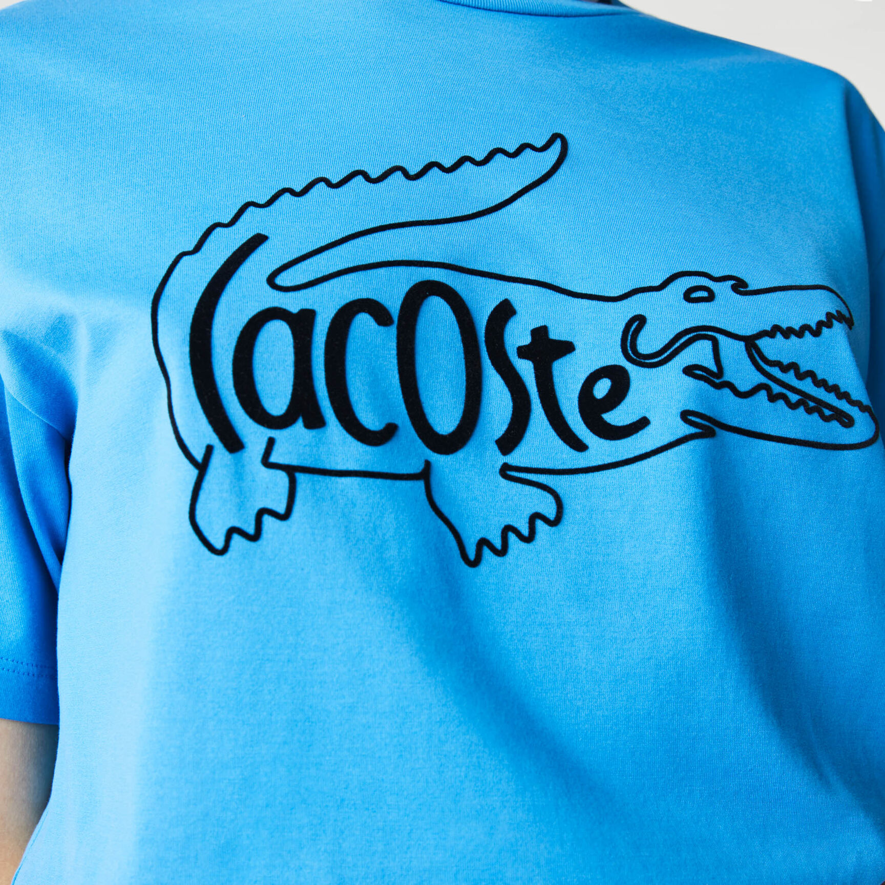 Women&rsquo;s Crew Neck Crocodile Print Cotton T-shirt