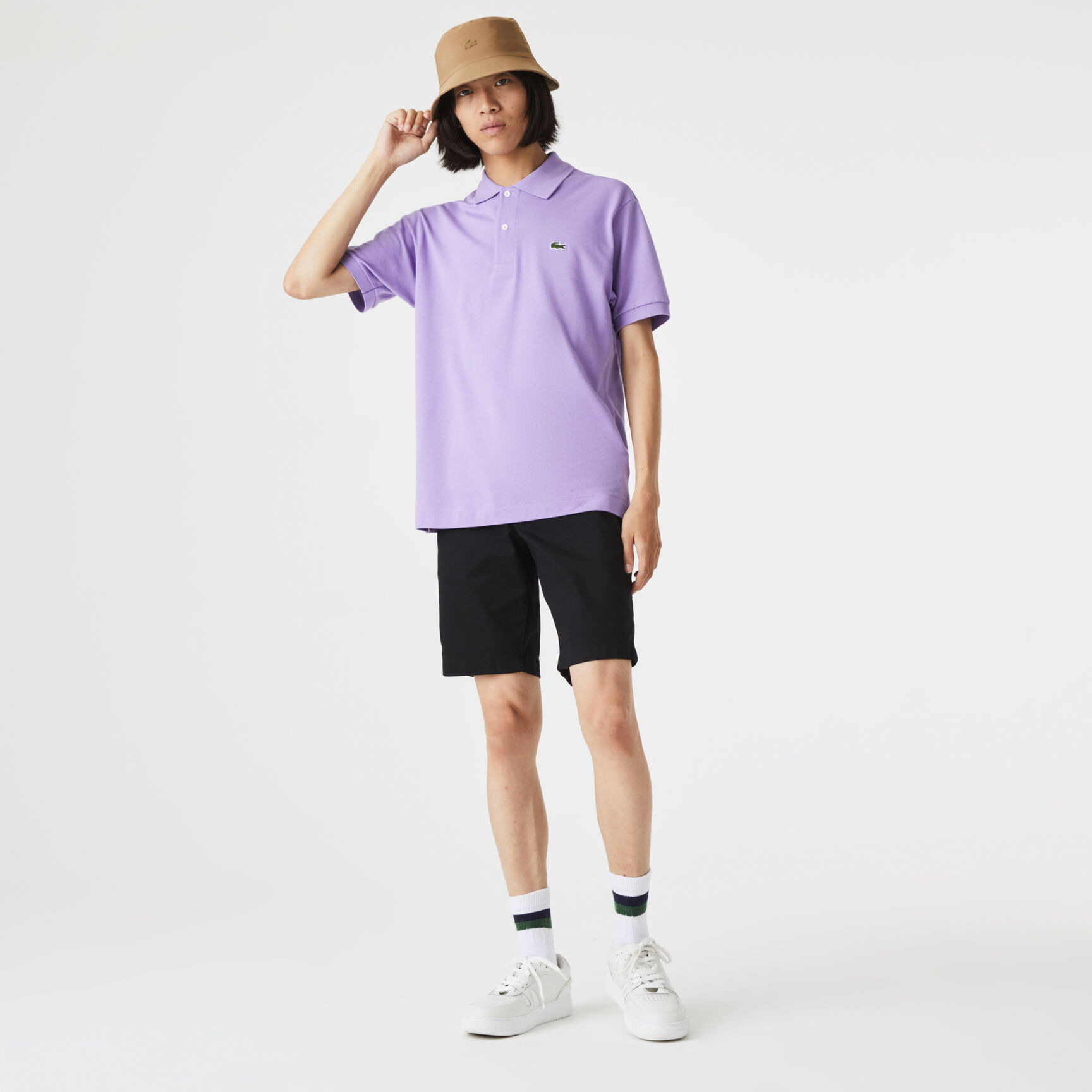 جاكيت لاكوست بنمط فيست مبطن مقاوم للماء للرجال