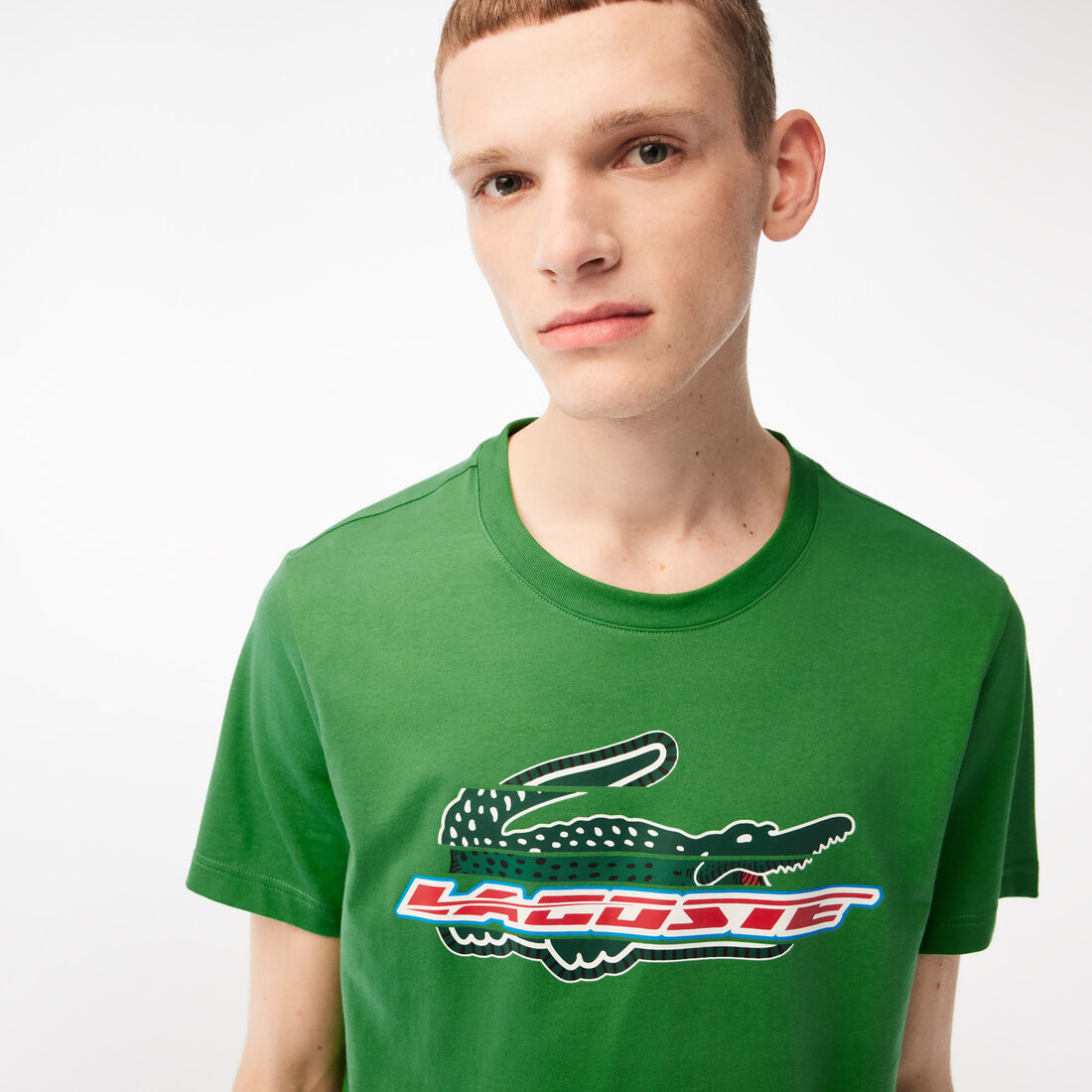تيشيرت لاكوست قطن عضوي بقصة عادية للرجال مجموعة Lacoste SPORT تيشيرت لاكوست قطن عضوي بقصة عادية للرجال مجموعة Lacoste SPORT