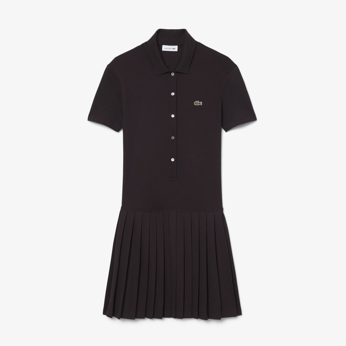 Stretch Pique Pleated Polo Dress lacoste stretch pique pleated polo dress