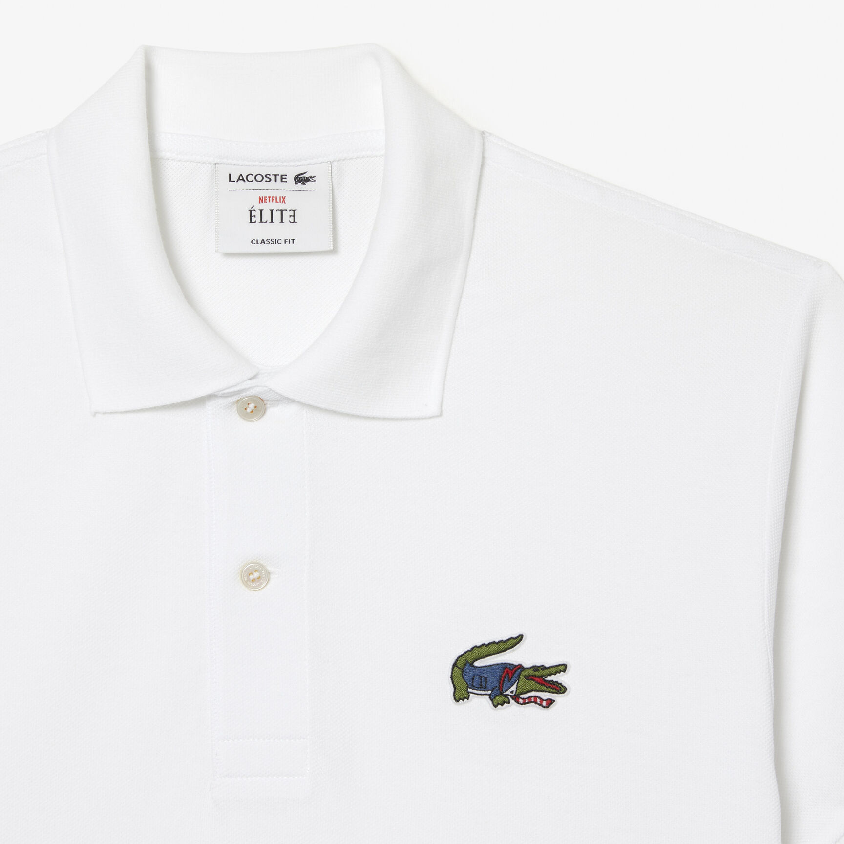 Men&rsquo;s Lacoste x Netflix Organic Cotton Polo Shirt