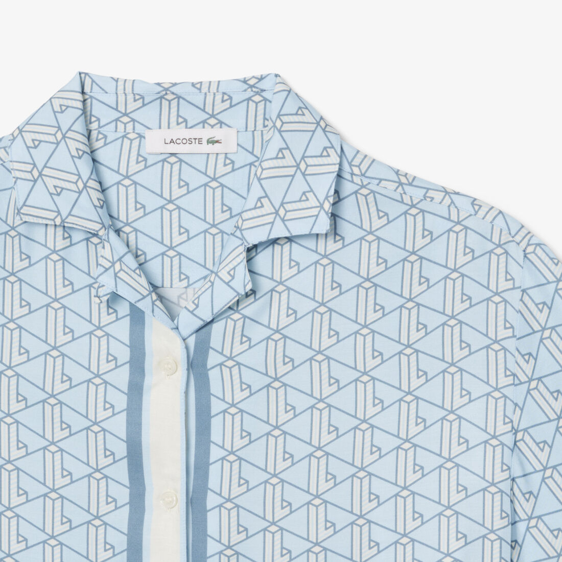 قميص بطبعة مونوغرام كبير الحجم قميص بطبعة مونوغرام كبير الحجم