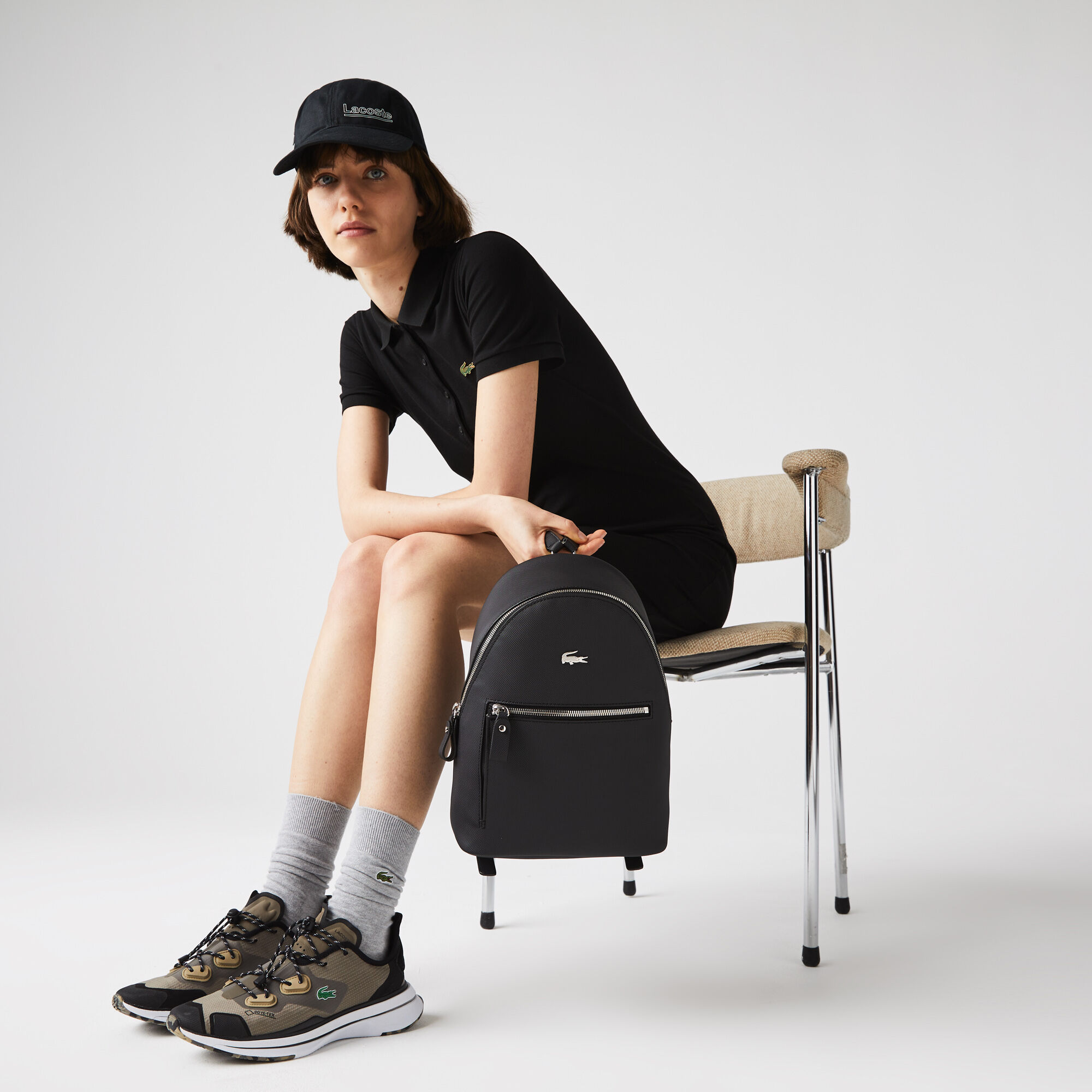 Buy Women s Daily Classic Coated Pique Canvas Backpack Lacoste QA