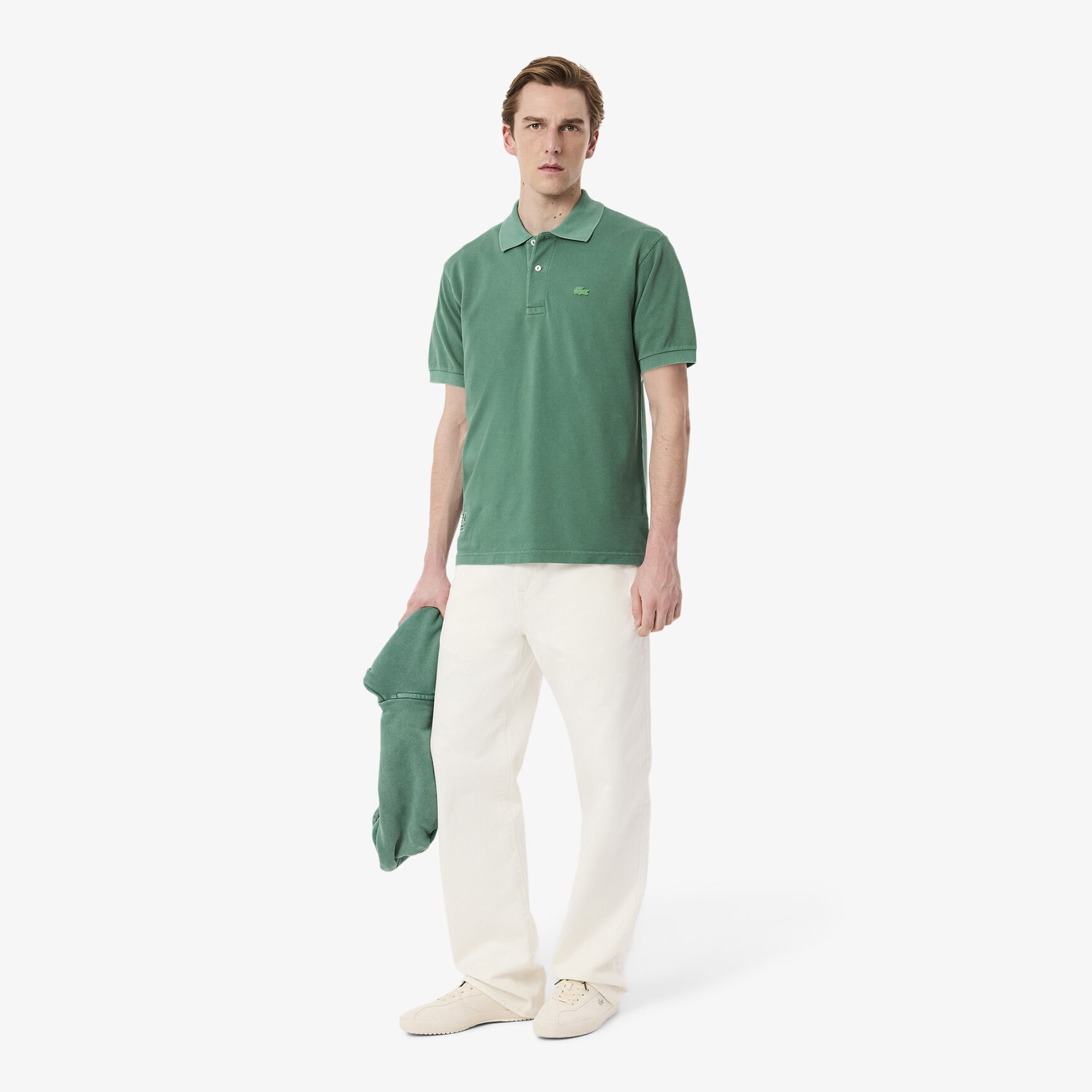 Classic Fit L.12.12 Washed Effect Polo Shirt