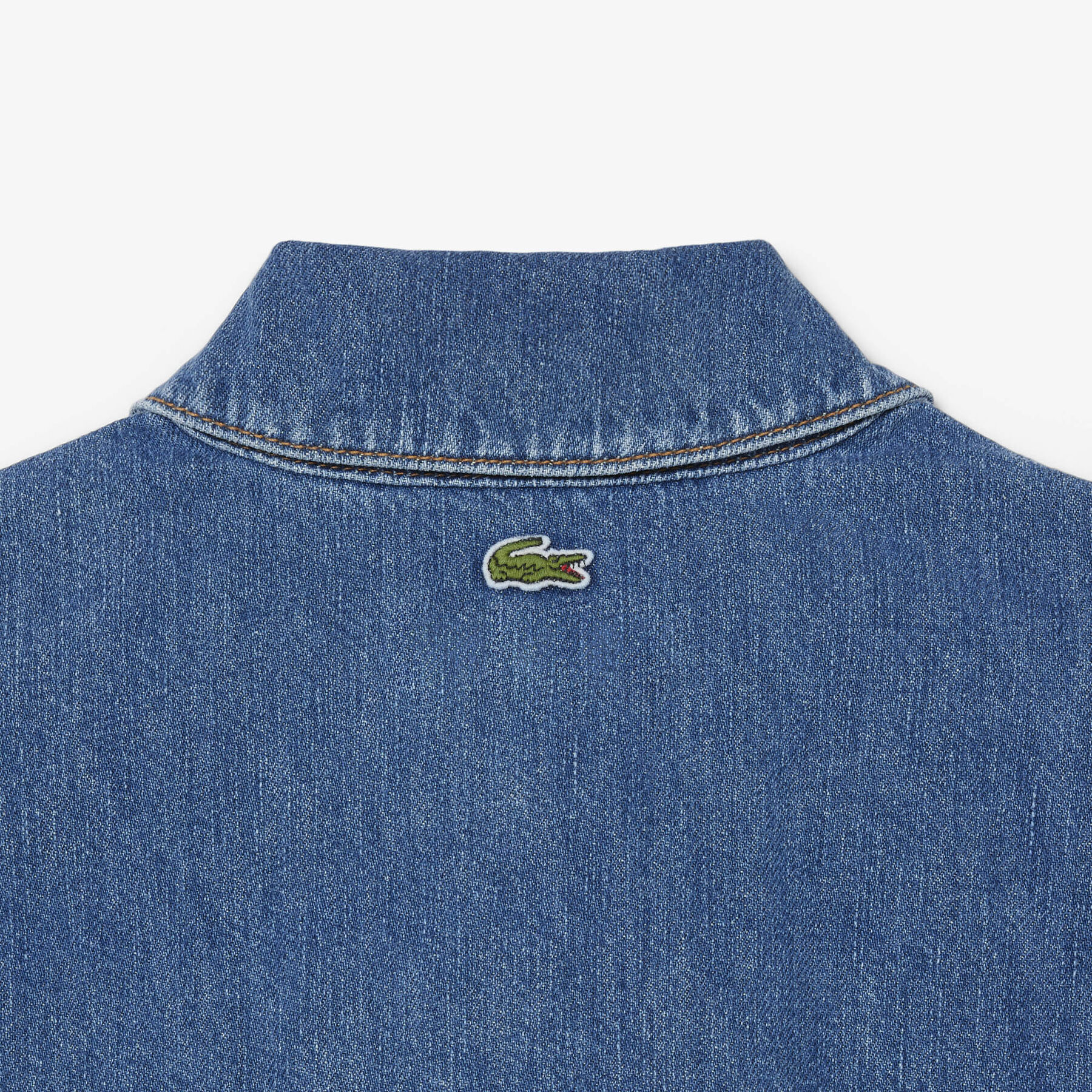 Oversized Lightweight Denim Polo Shirt
