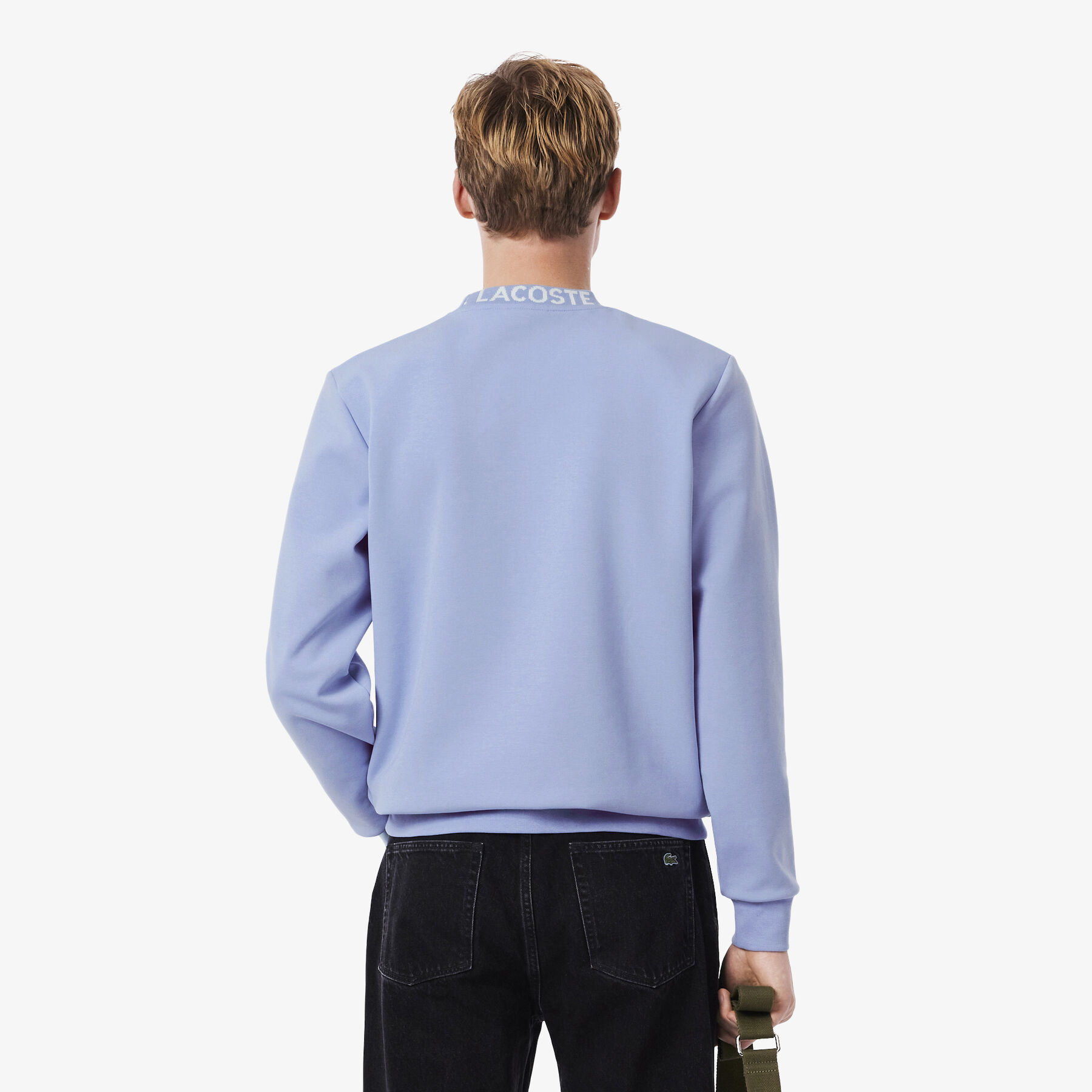 Jacquard Branded Jersey Sweatshirt lacoste jacquard branded jersey sweatshirt
