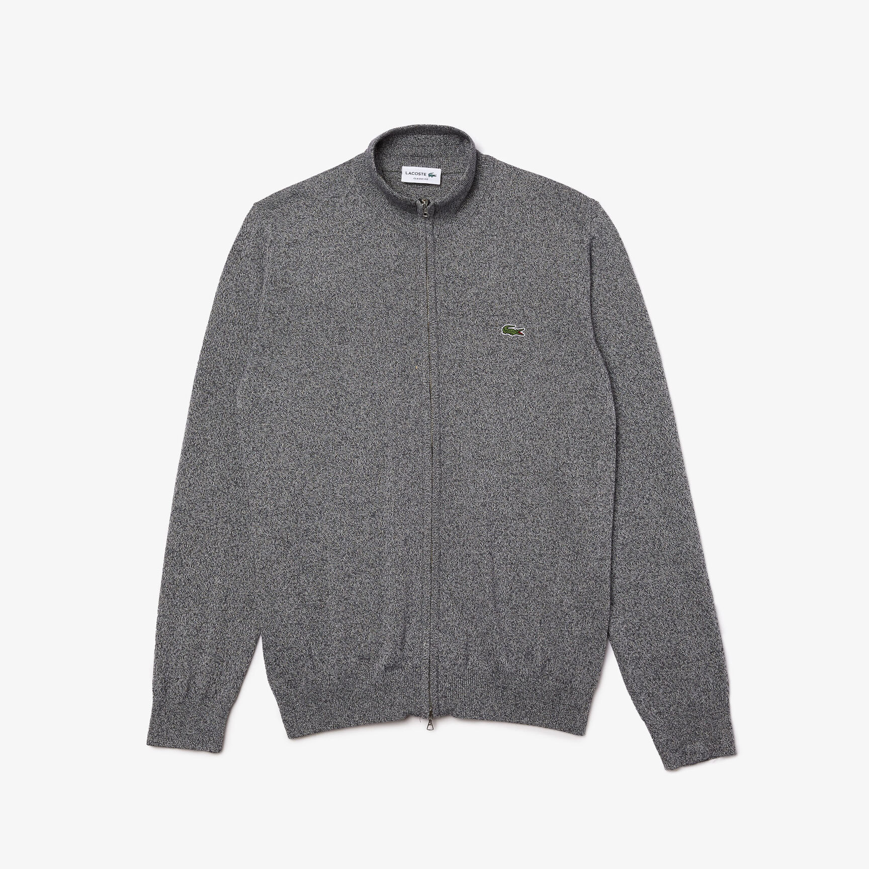 سترة قطنية بسحاب وياقة عالية