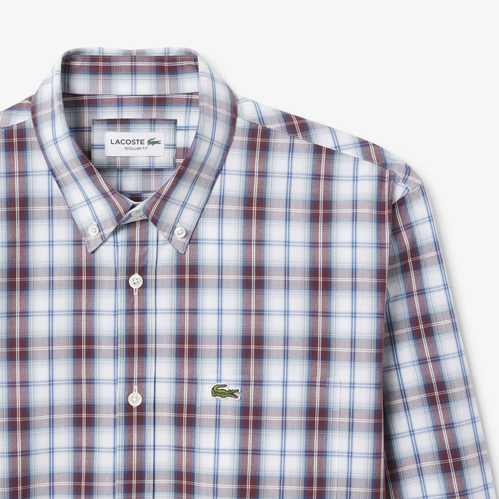 Regular Fit Poplin Plaid Shirt Regular Fit Poplin Plaid Shirt