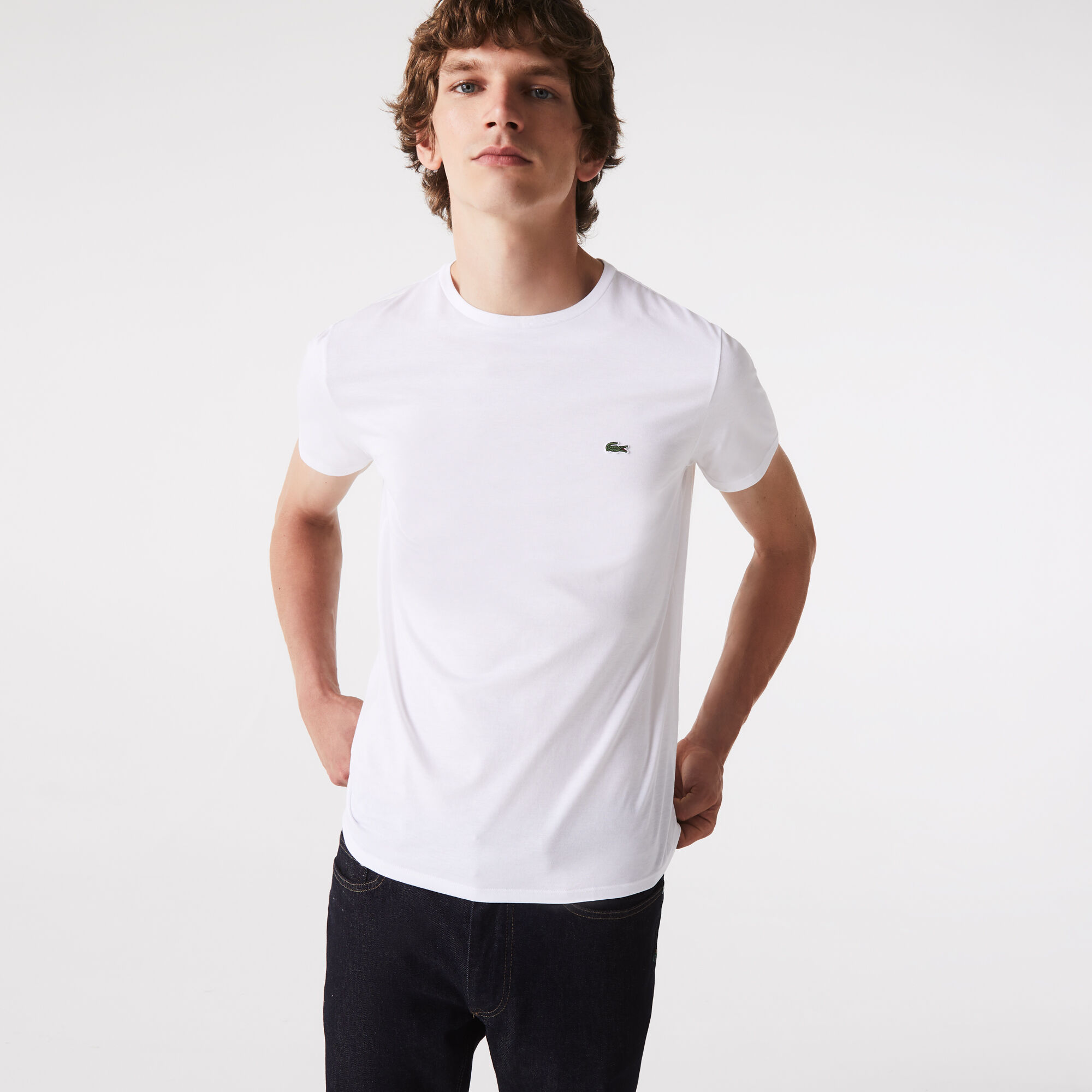 Men's Crew Neck Pima Cotton Jersey T-shirt Men's Crew Neck Pima Cotton Jersey T-shirt